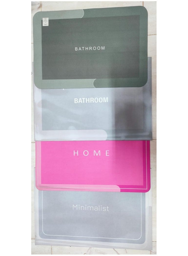 Super Absorbent Bathroom Floor Mat – Quick Drying, Non-Slip, Rectangular Design, One-Piece, Multi-Color Options - Image 2